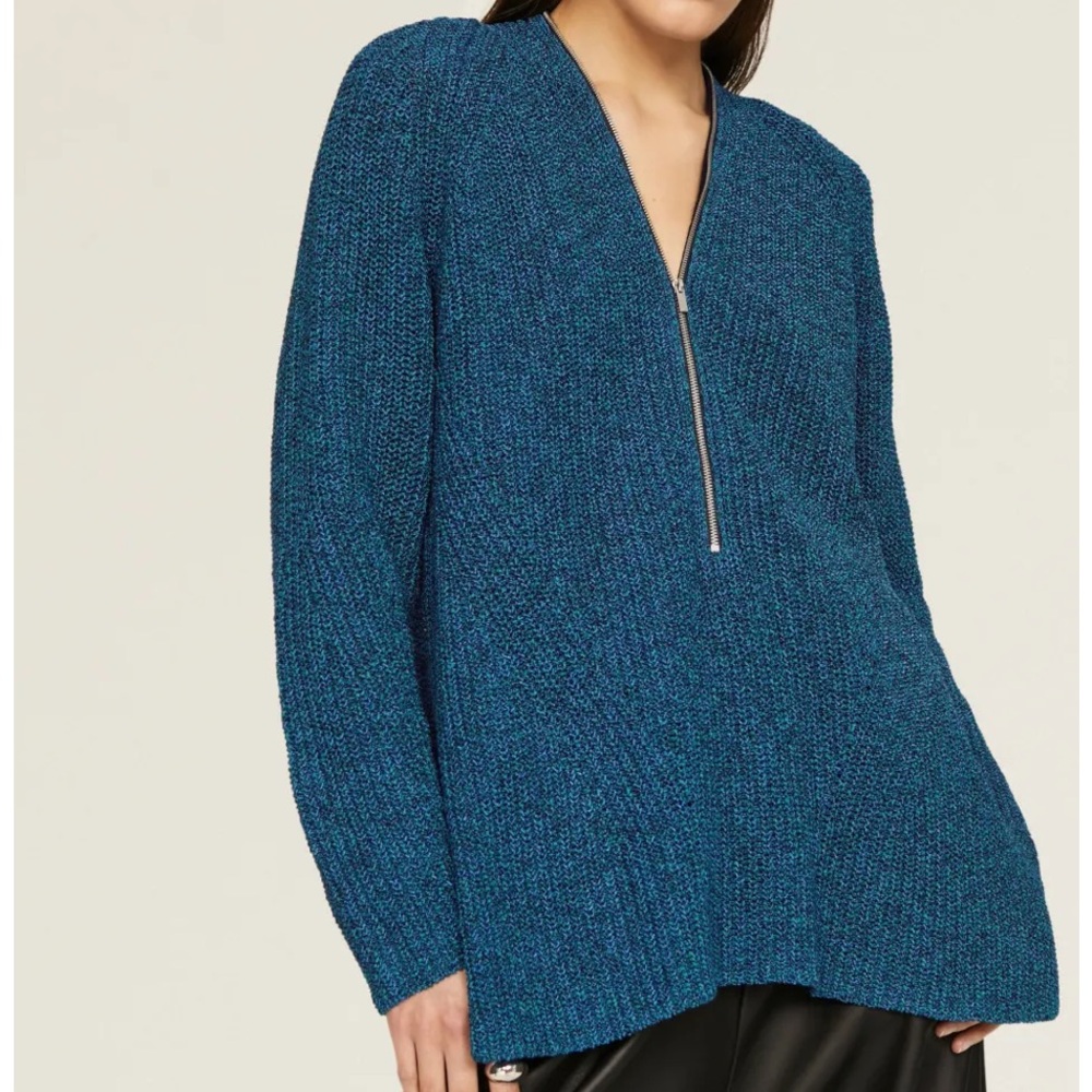 Proenza Schouler Novelty Remix Zip Sweater